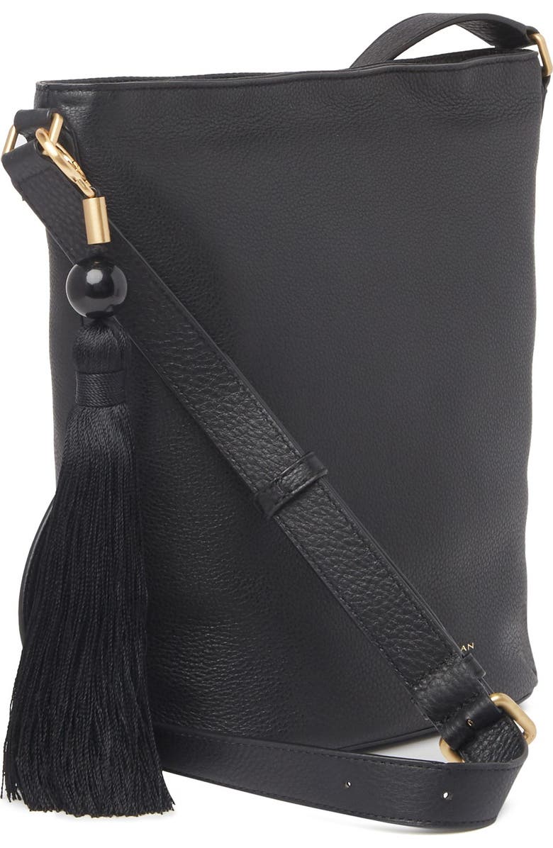 Donna Karan New York Raz Leather Bucket Crossbody Bag, Alternate, color,