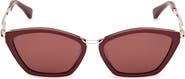 Max Mara Miller 54mm Round Sunglasses