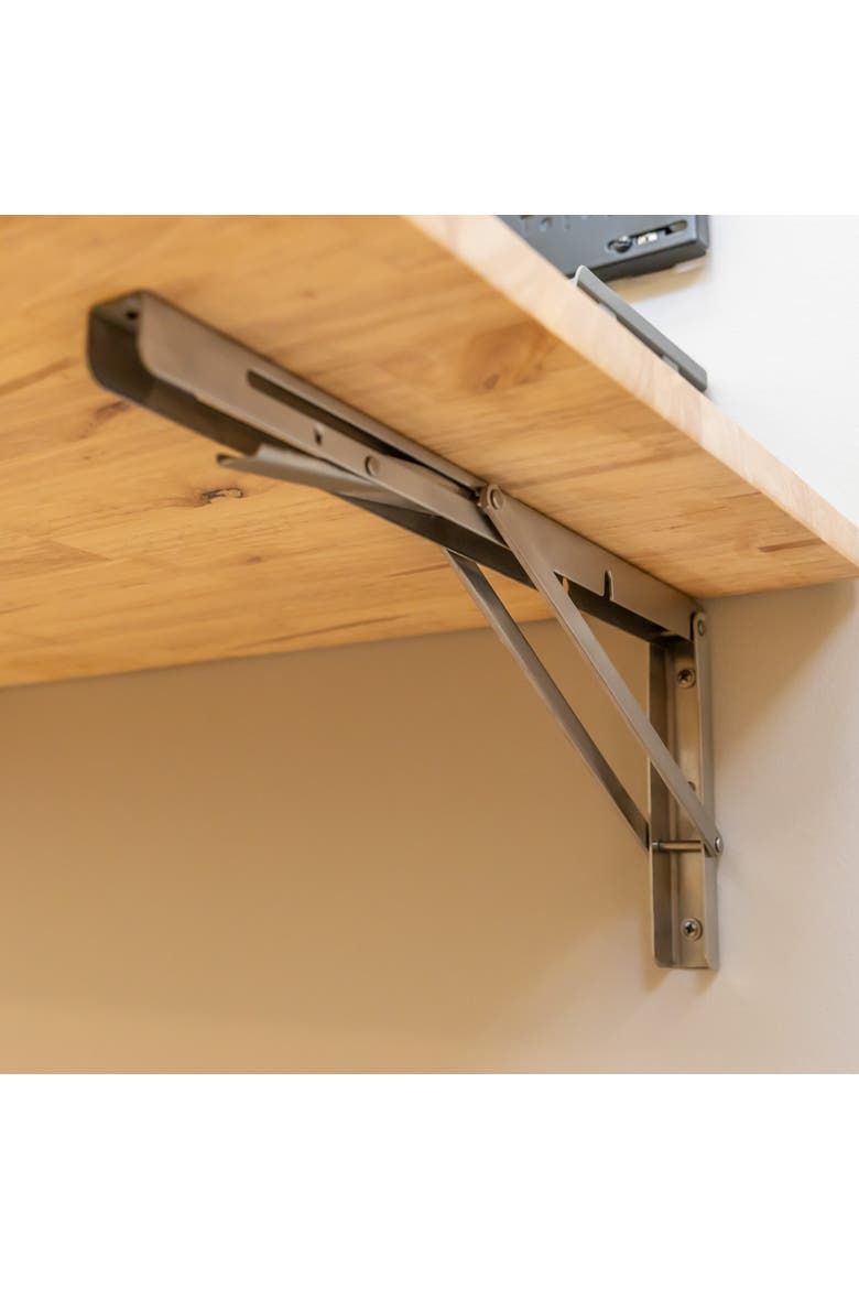 Wakefield Foldable Workbench - Light Wood Tabletop with Stainless Hardware - Heavy-Duty Table, Alternate, color, Light Wood