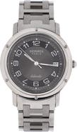 Pre-Owned Hermes Clipper Automatic Watch Stainless Steel 39