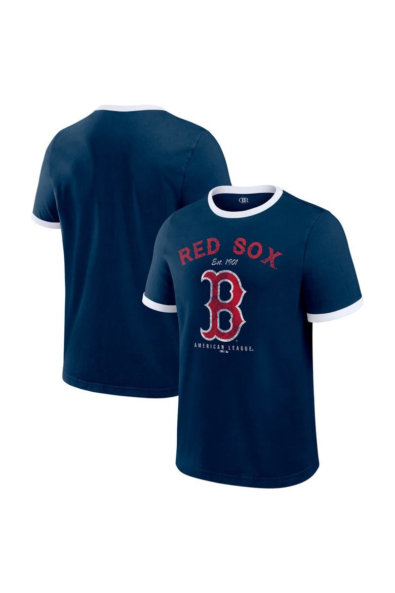 Men's Darius Rucker Collection by Fanatics  Navy Boston Red Sox Washed Ringer T-Shirt, Main, color, Navy