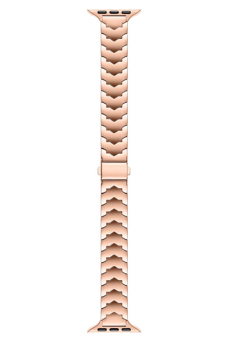 Iris Stainless Steel Apple Watch® Watchband, Main, color, ROSE GOLD