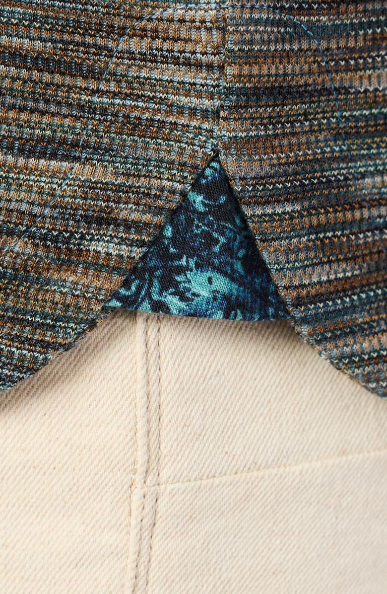 Robert Graham Matson Space Dye Quarter Zip Top, Alternate, color, Seafoam