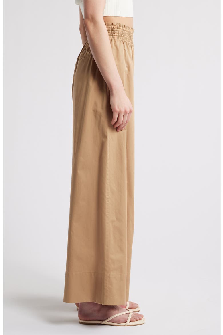 Twyla Wide Leg Cotton Pants, Alternate, color, CAMEL