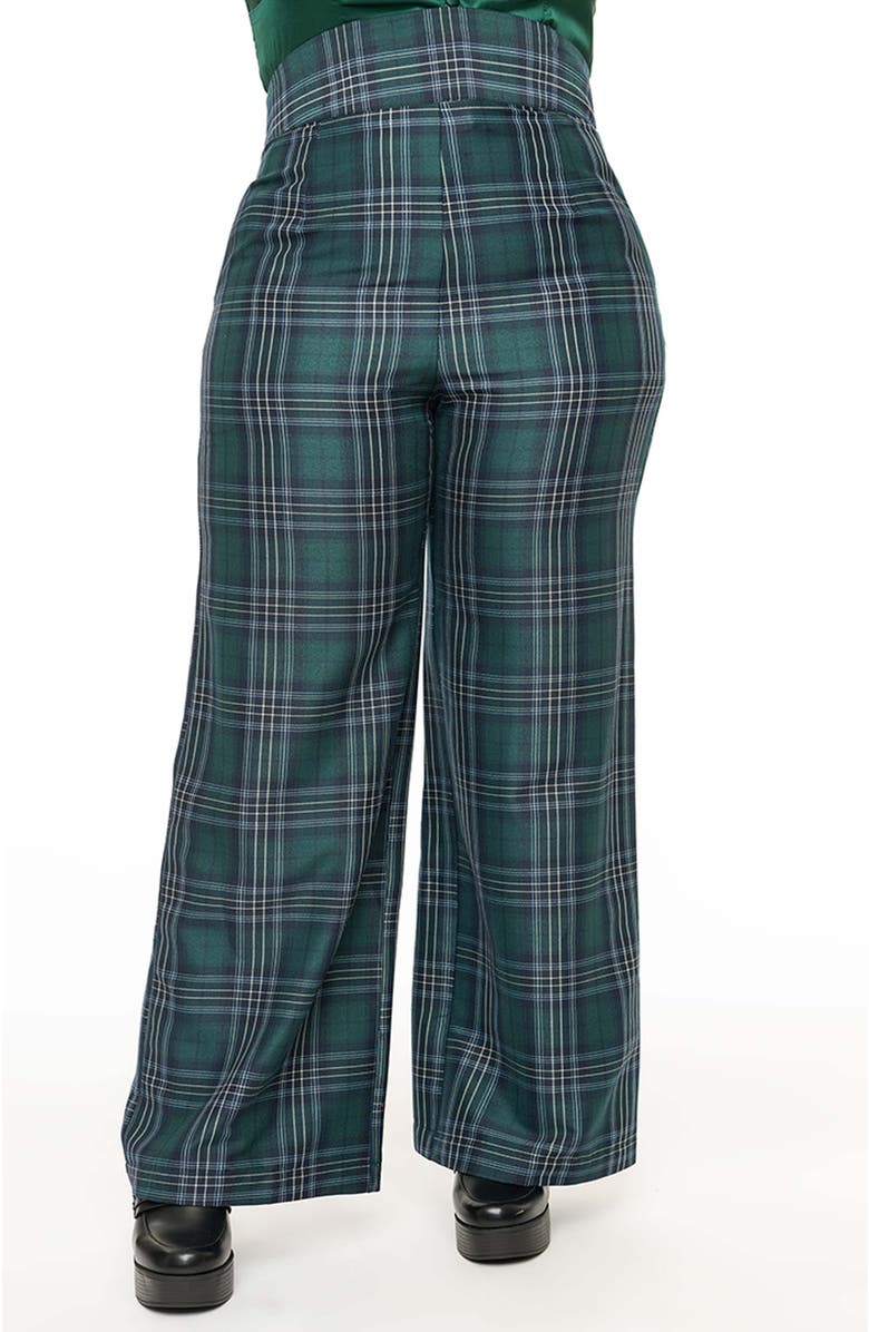 Unique Vintage Plus Size High Waistband Wide Leg Pants, Main, color, 