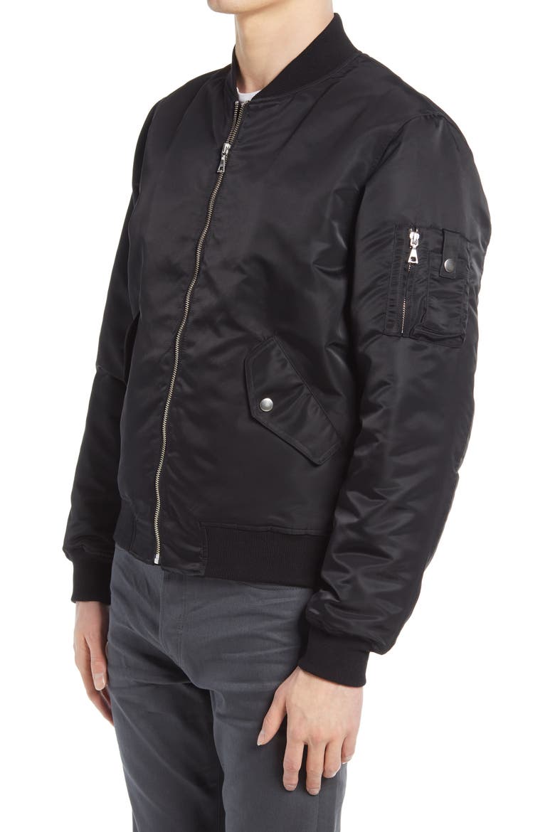 Bogota Bomber II Jacket, Alternate, color, BLACK