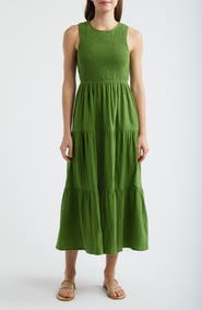 Nobody's Child Charlie Smocked Sleeveless Maxi Dress