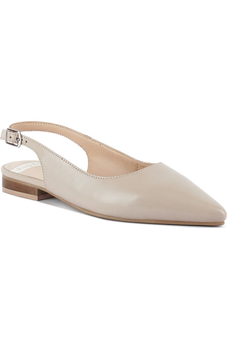 Rag & Co Hocane Slingback Flat, Main, color, Beige