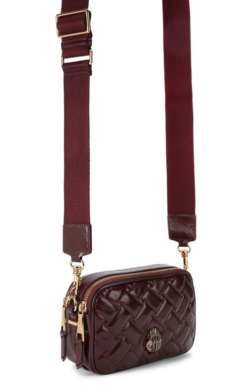 Kurt Geiger London Small Kensington Leather Camera Bag In Red