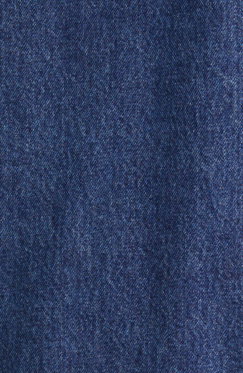 rag & bone Faux Shearling Lined Oversize Denim Jacket, Alternate, color, 