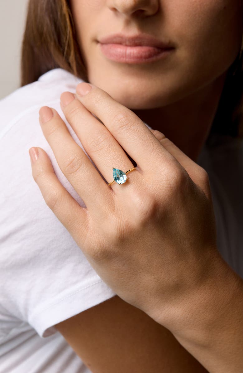 Bony Levy Topaz Ring, Alternate, color, 14K Yellow Gold/ Blue Topaz