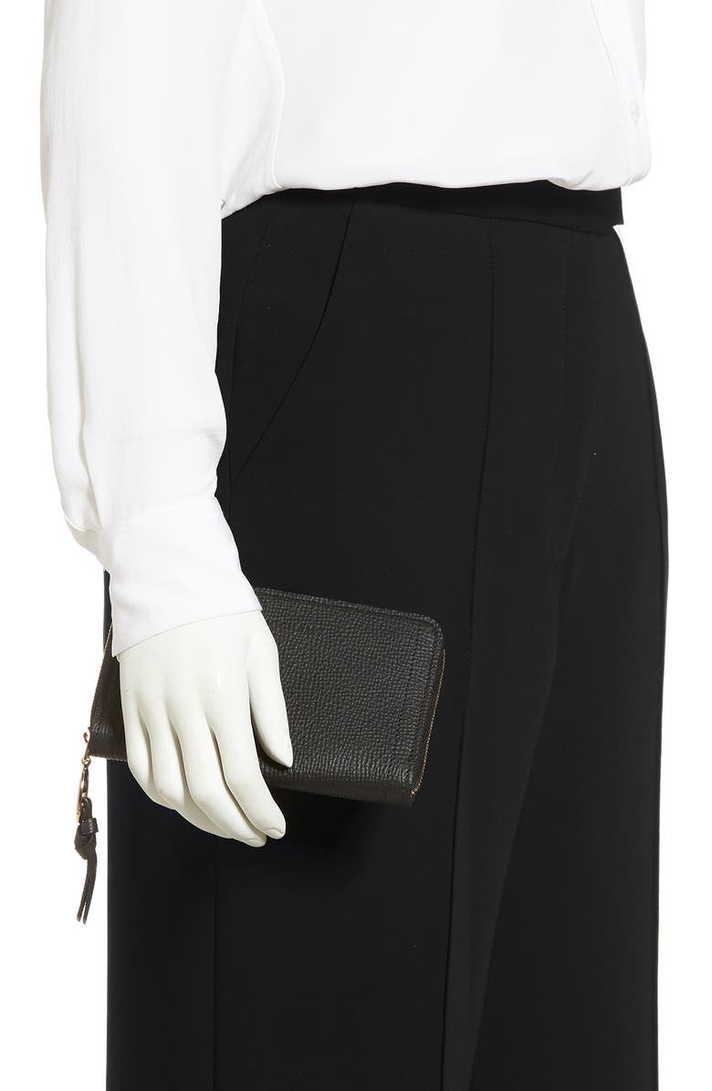 Longchamp Mailbox Compact Leather Wallet, Alternate, color, 