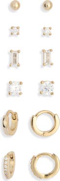 NORDSTROM RACK 6-Pack Mixed Stud & Hoop Earrings