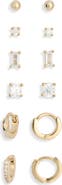 NORDSTROM RACK 6-Pack Mixed Stud & Hoop Earrings
