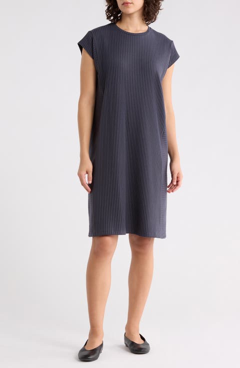 Cap Sleeve Rib Dress