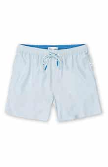 Vintage Summer Kids' Solid Stretch Swim Shorts