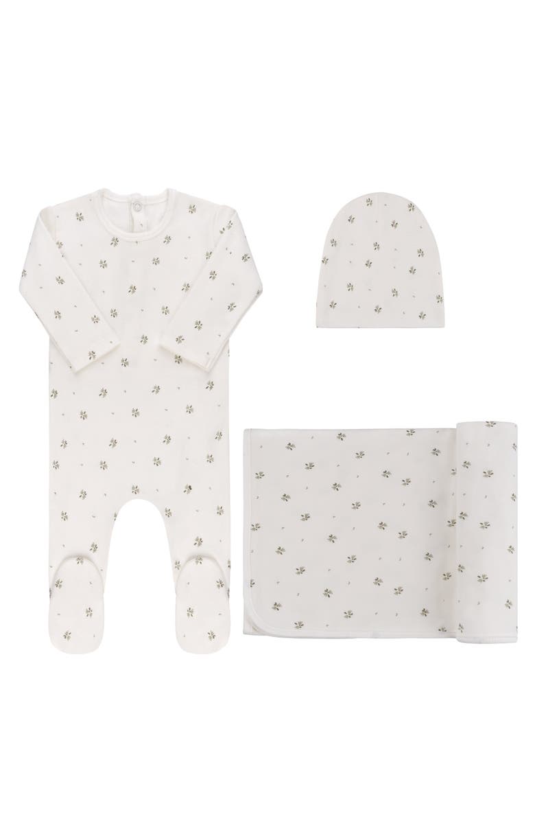 Ely's & Co. Aurora Classics Floral Print Collection - Take Me Home Set, Main, color, Ivory/Sage