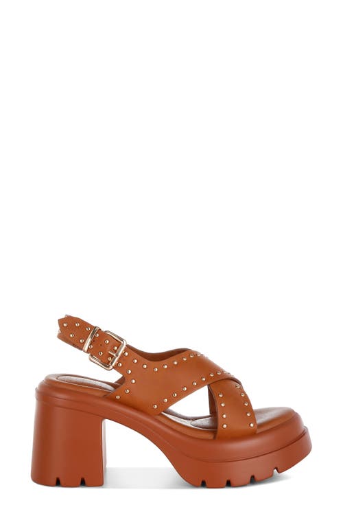 London Rag Nambo Lug Sole Sandal In Tan