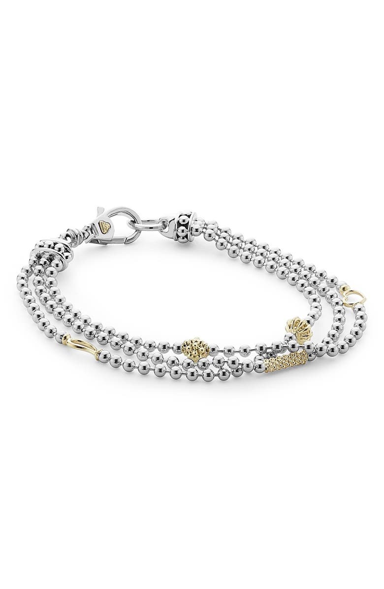 LAGOS 'Caviar Icon' Multistrand Bracelet, Alternate, color,