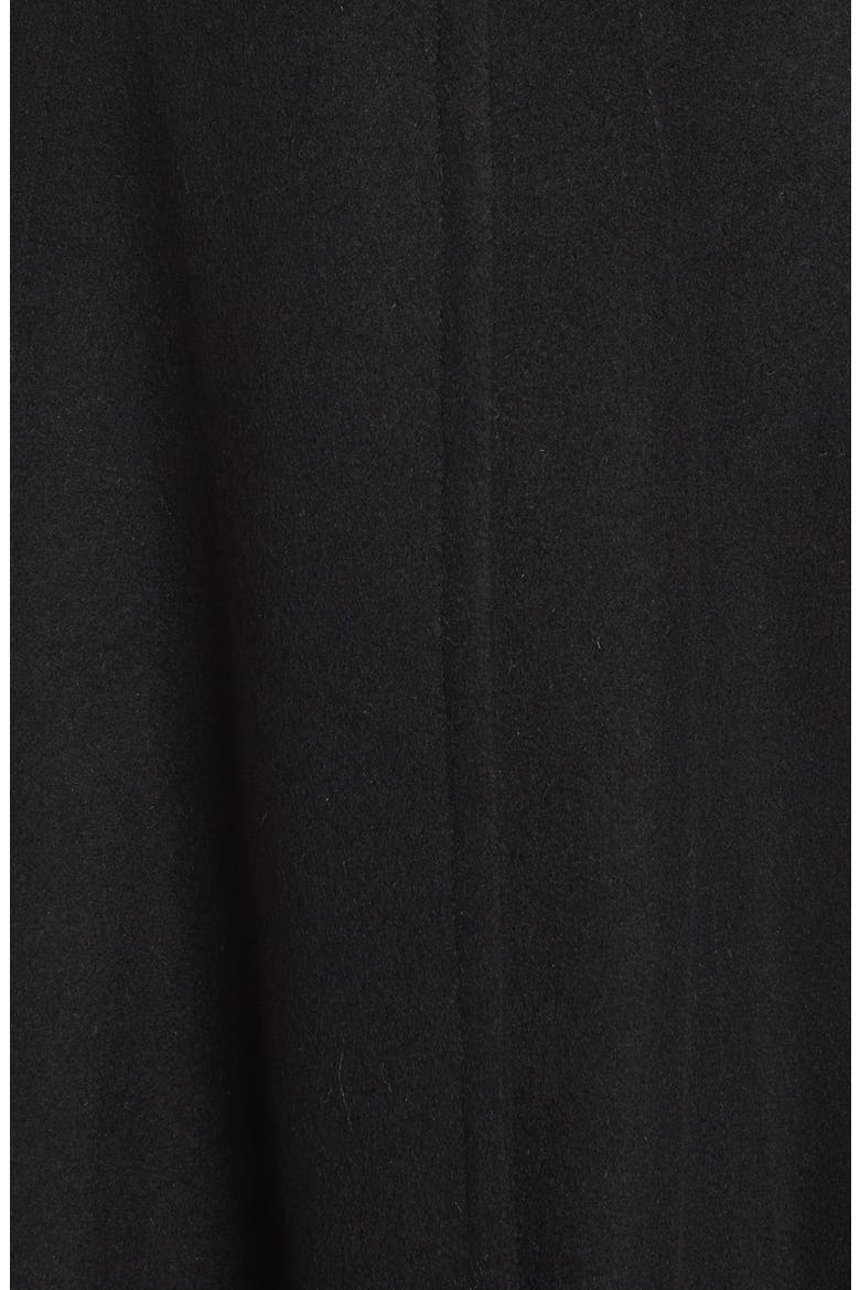 Isabella Skirted Wool Blend Coat, Alternate, color, BLACK