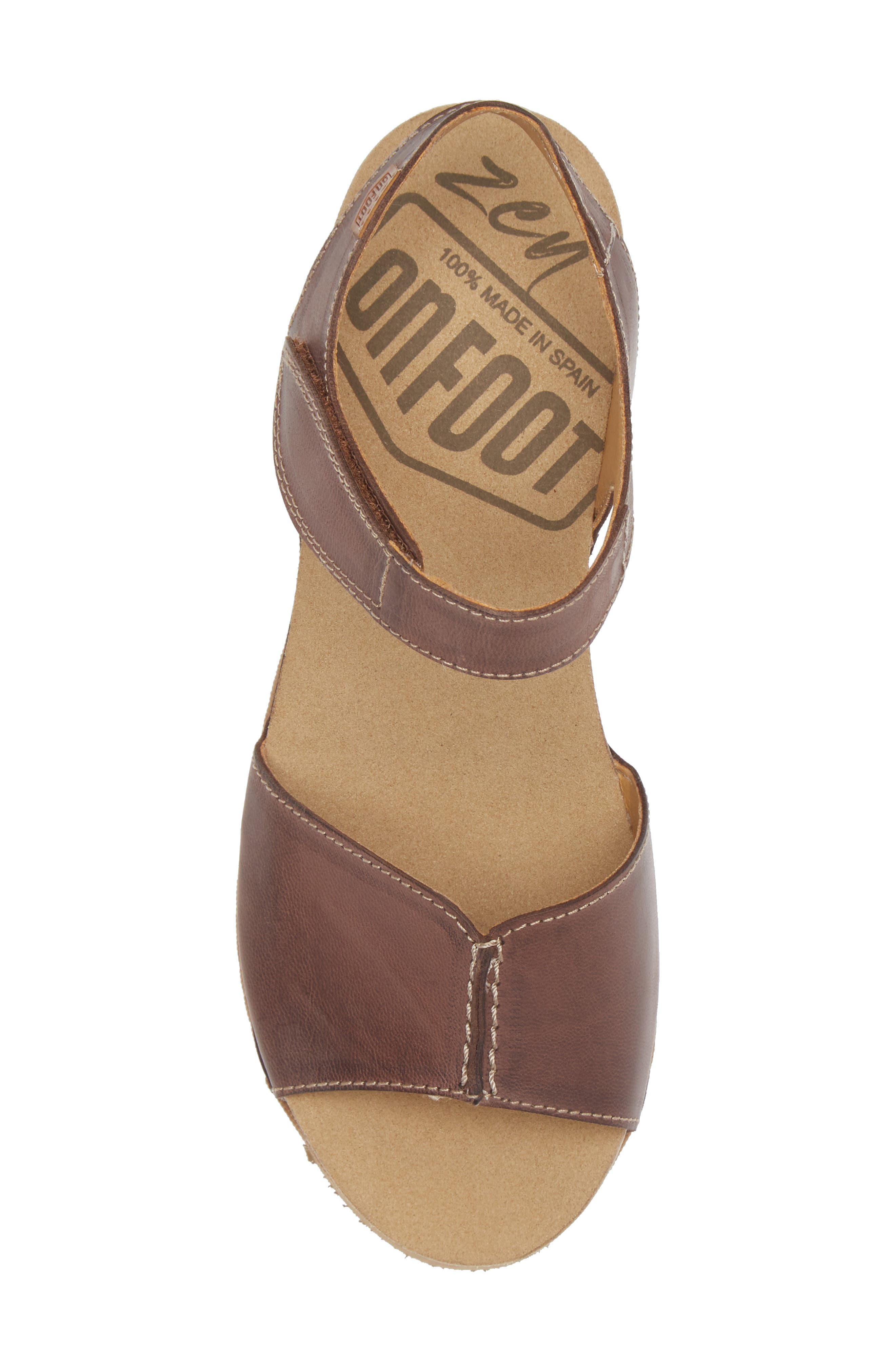 On Foot Samoa 310 Wedge Sandal, Alternate, color, Chocolate