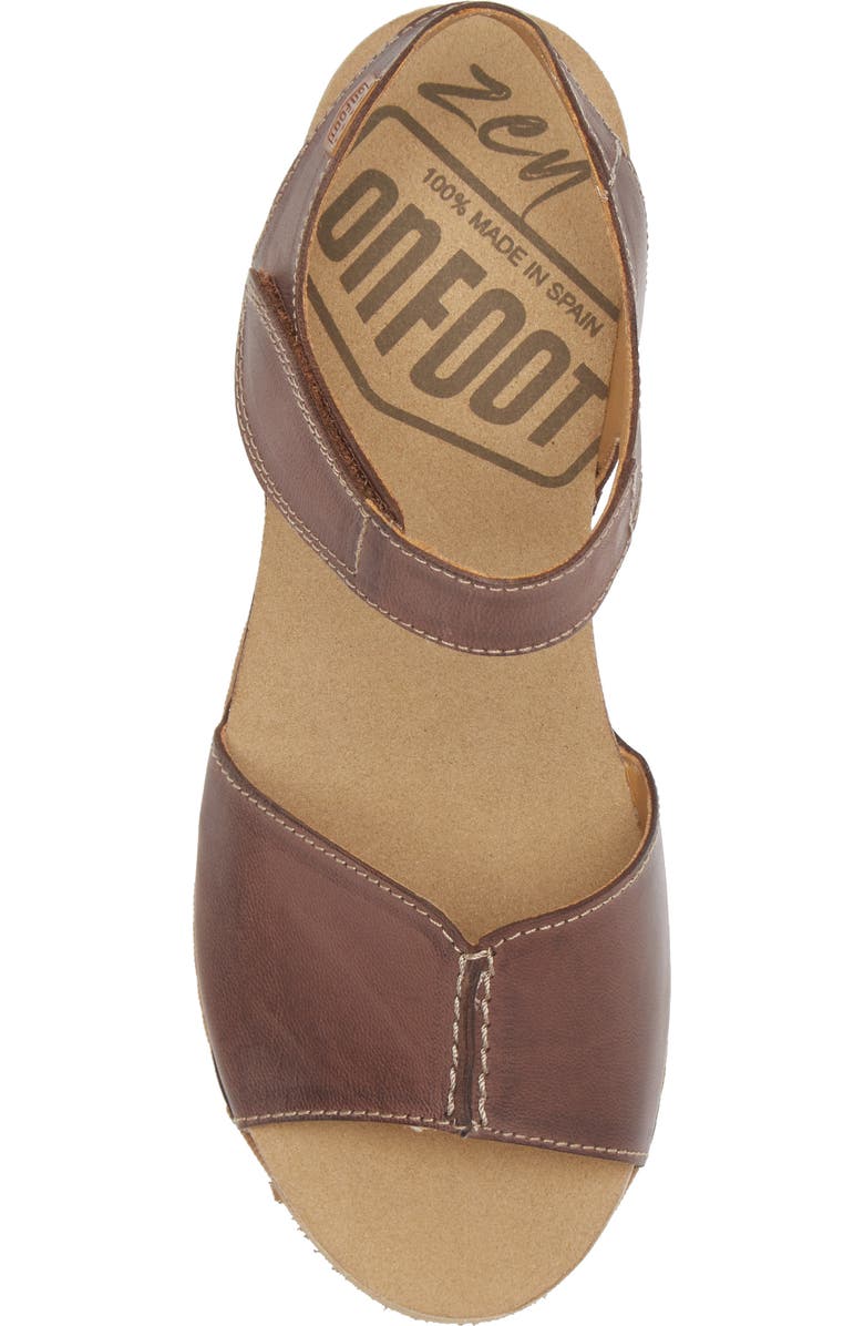 On Foot Samoa 310 Wedge Sandal, Alternate, color, Chocolate