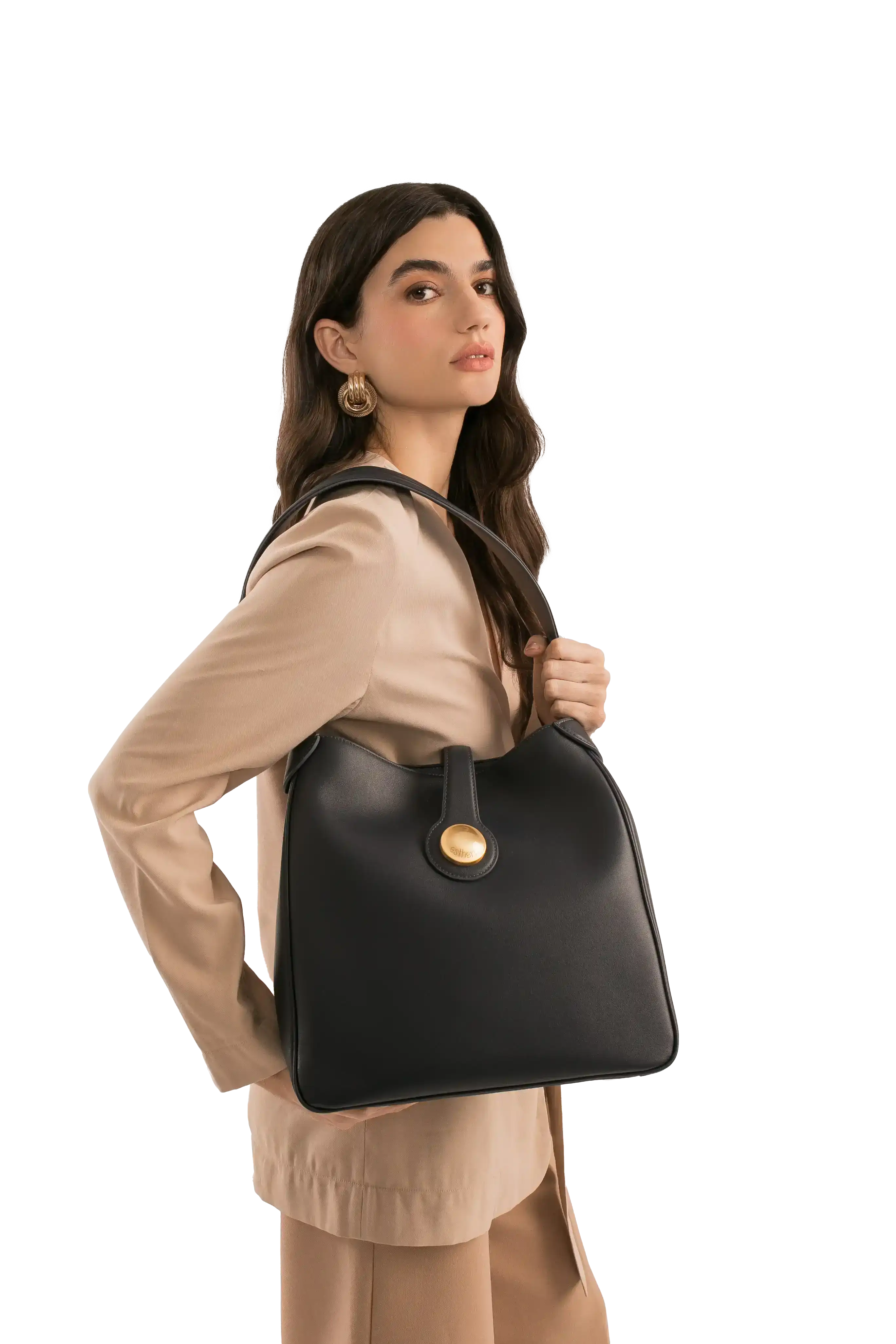 9AM Leather Shoulder Bag, Alternate, color, Blue