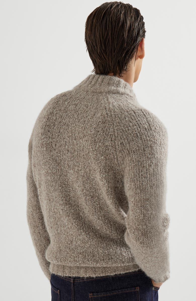 Brunello Cucinelli Flecked cardigan, Alternate, color, Bark