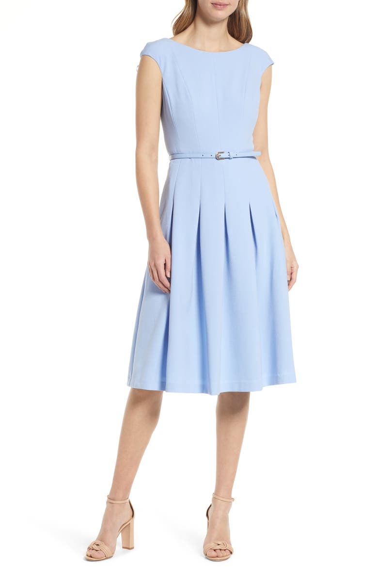 Harper Rose Bateau Neck Belted Dress, Main, color, 