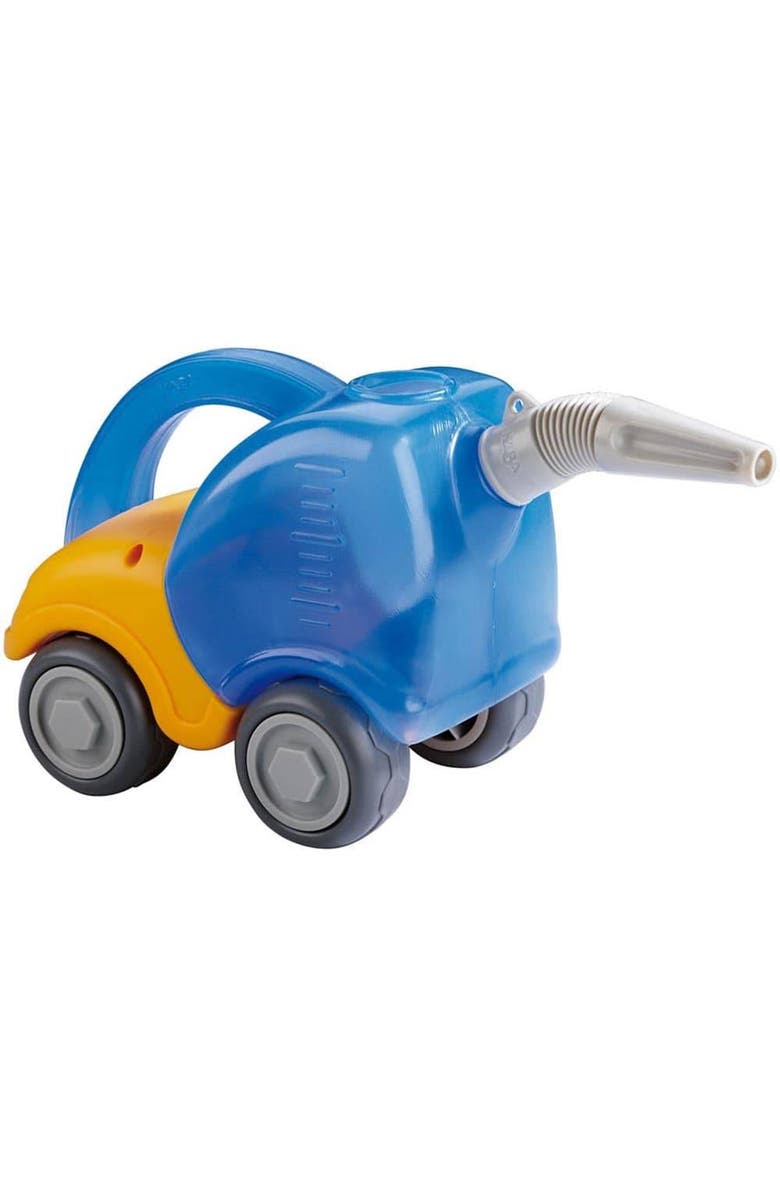 HABA Sand Play Tanker Truck & Funnel, Beach Trucks to Use in Sandbox for Toddlers 1-3, Construction Toys and Toddler Beach Toys for 18 Months and Up, Main, color, Multi