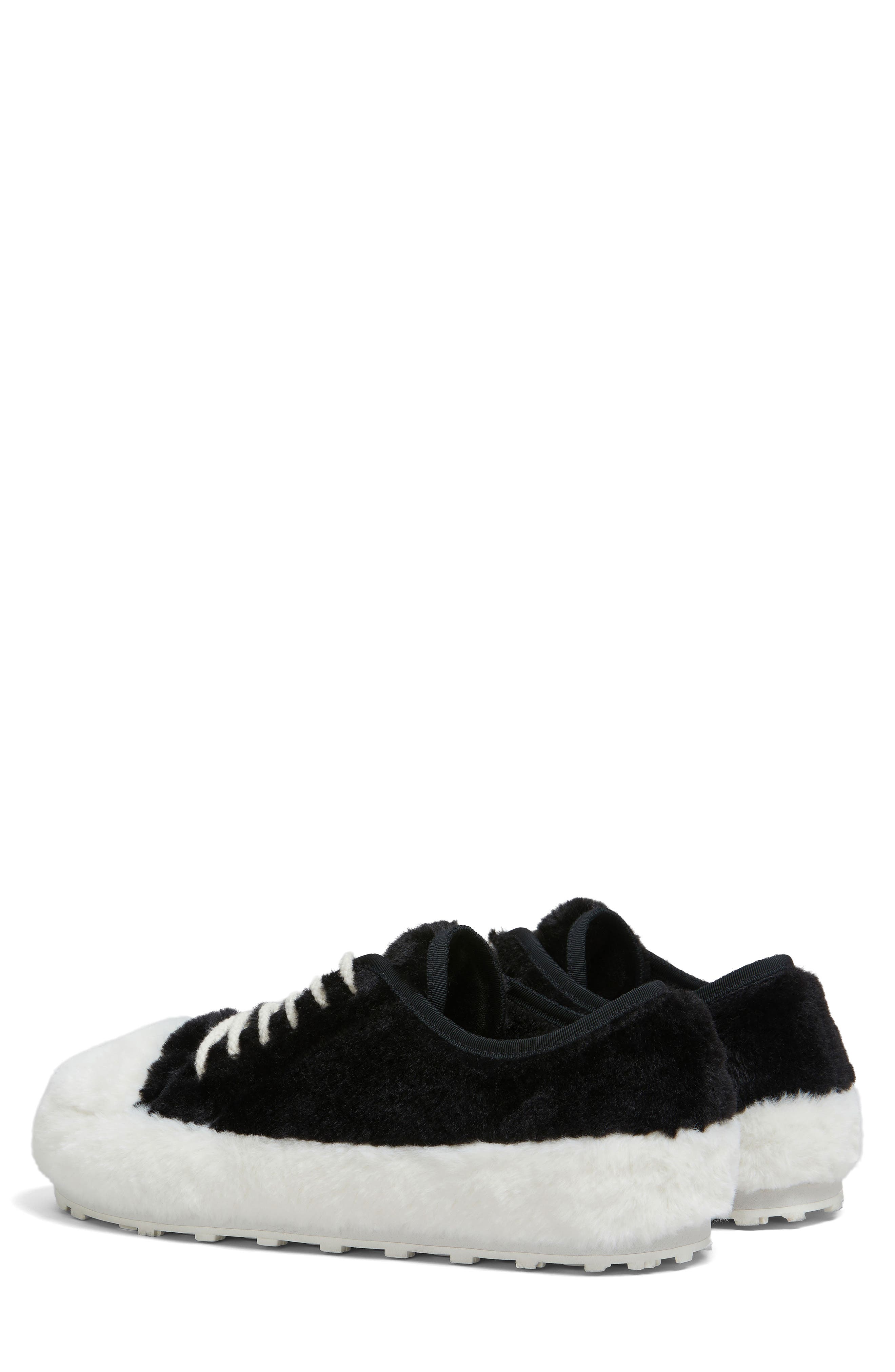 Marni Teddy Faux Fur Low Top Sneaker, Alternate, color, 