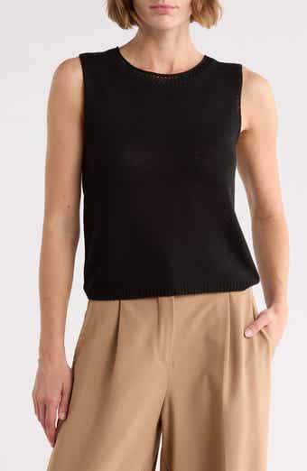 MAX STUDIO Pointelle Sweater Tank