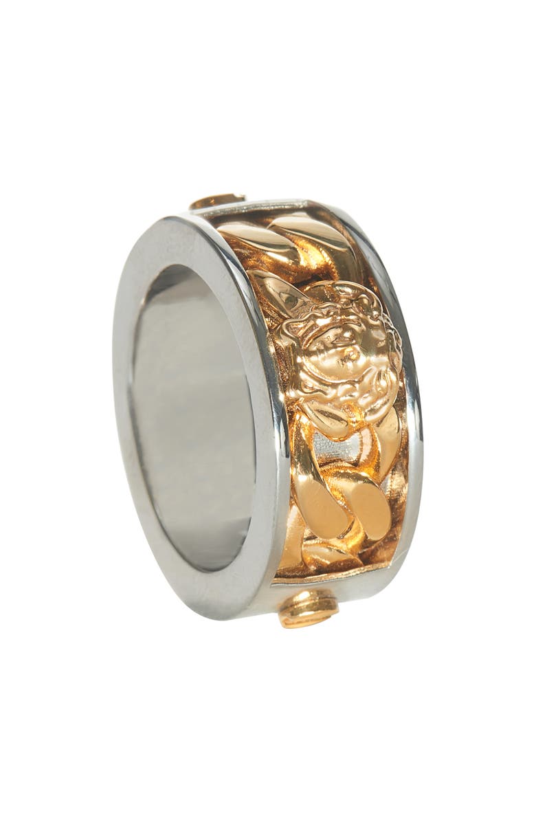 Versace Medusa Ring, Alternate, color, 