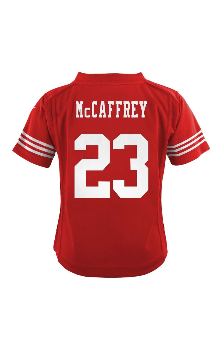 Nike Infant Nike Christian McCaffrey Scarlet San Francisco 49ers Team Player Game Jersey, Alternate, color,
