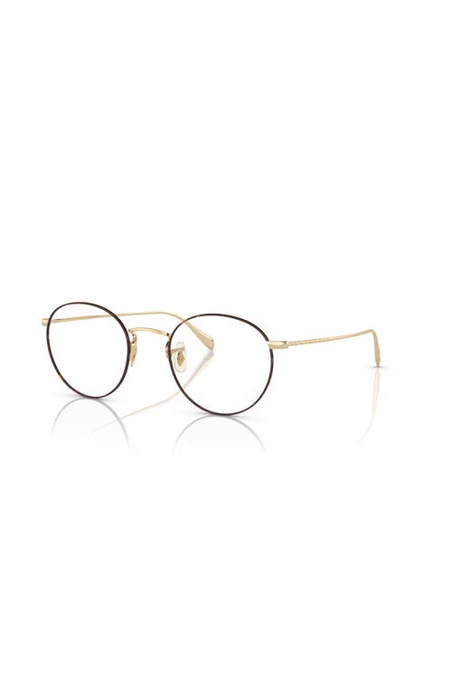 Oliver Peoples 47mm Phantos Optical Glasses In Gold