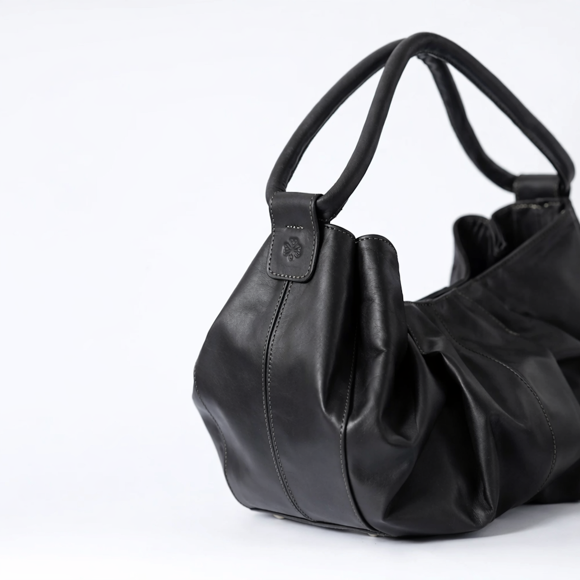 Liora Sculptural Renaissance Handbag, Alternate, color, Black