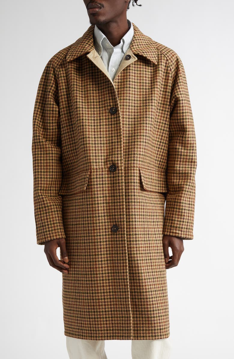 Drake's Reversible Corduroy Collar Mac Jacket, Alternate, color, 