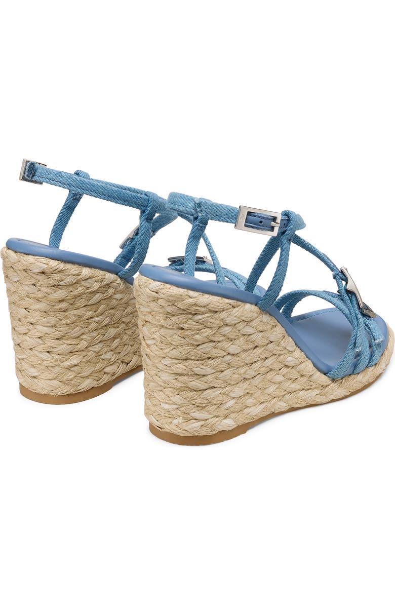 Stuart Weitzman Georgie Espadrille Wedge Sandal, Alternate, color, Washed/ Natural