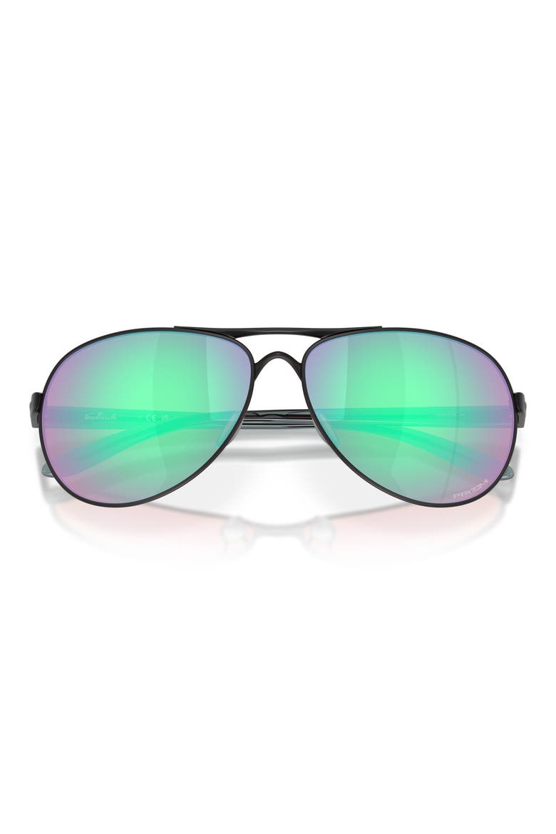Feedback 59mm Pilot Aviator Sunglasses, Alternate, color, SATIN BLACK / PRIZM GOLF
