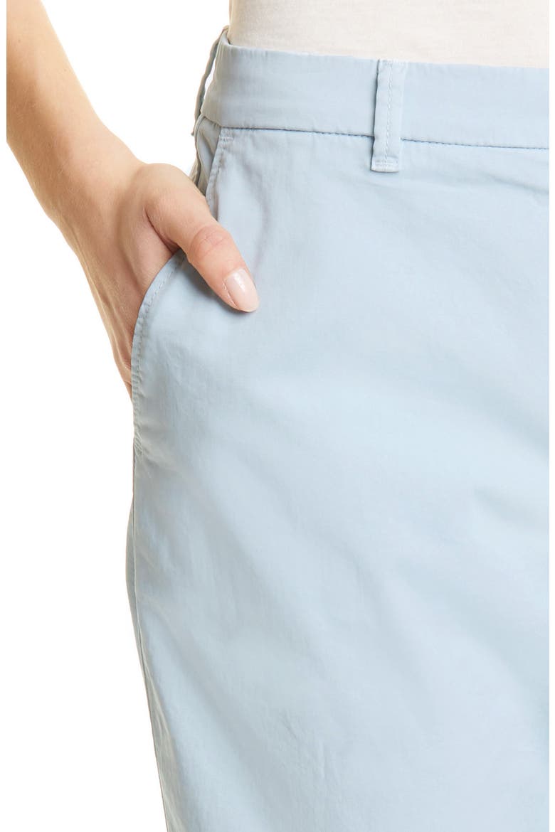 Tachini Flat Front Crop Stretch Cotton Chino Pants, Alternate, color, BLUE DUST