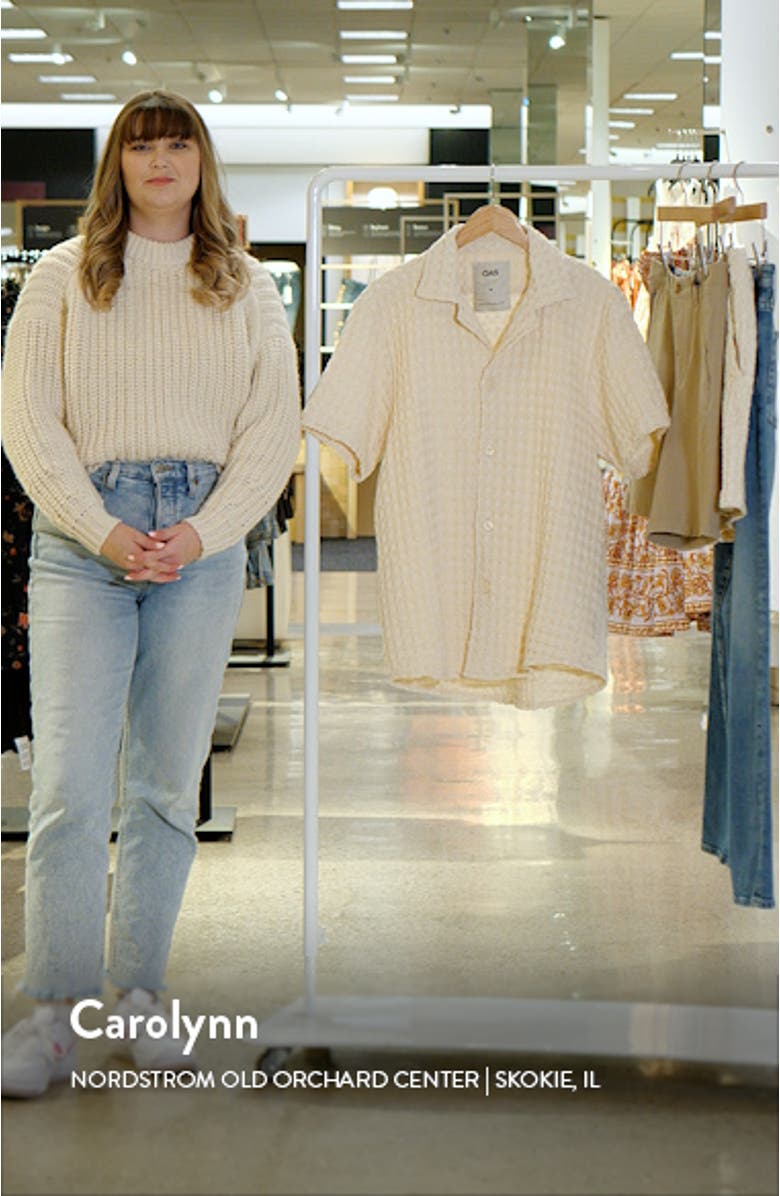 Waffle Knit Camp Shirt, sales video thumbnail