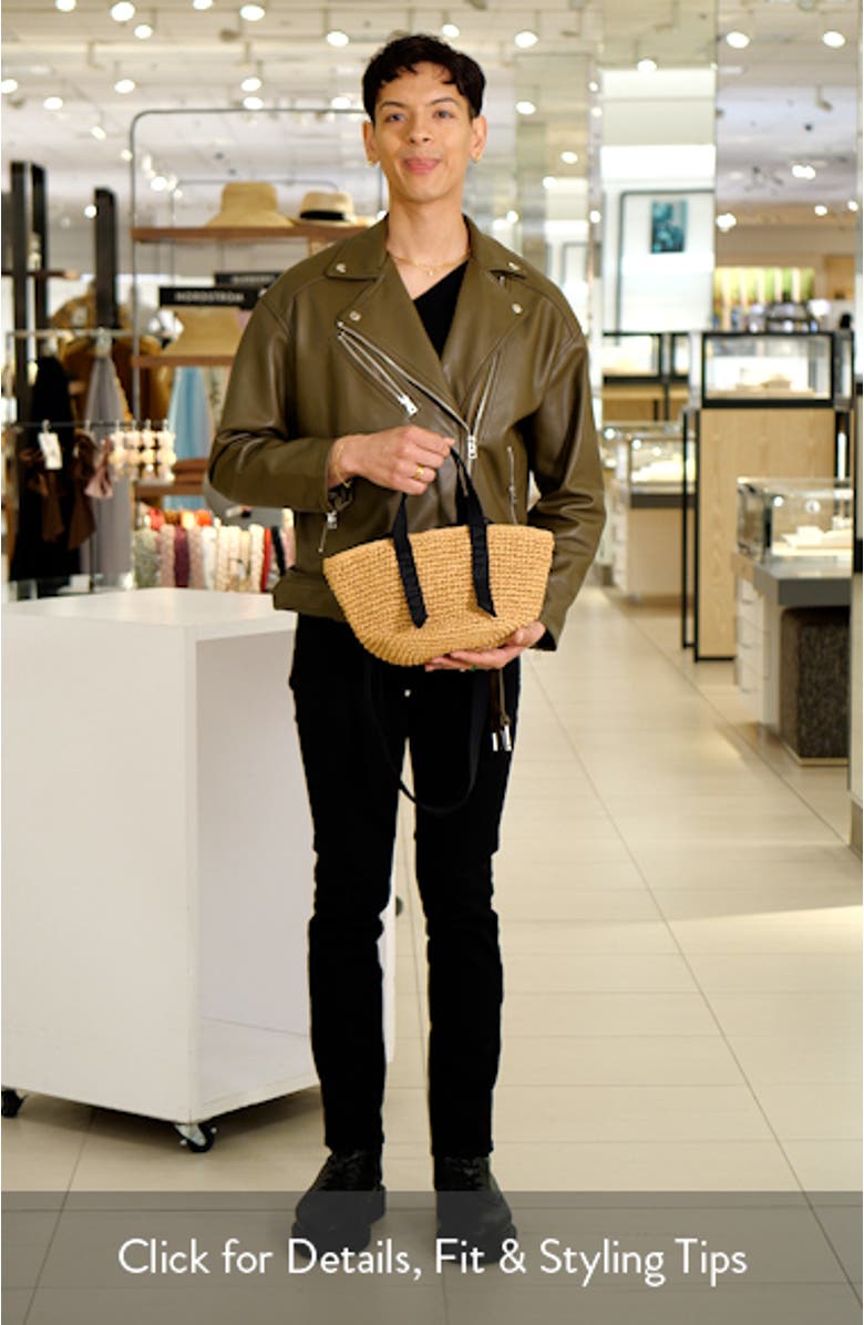 Celayne Straw Mini Tote, sales video thumbnail