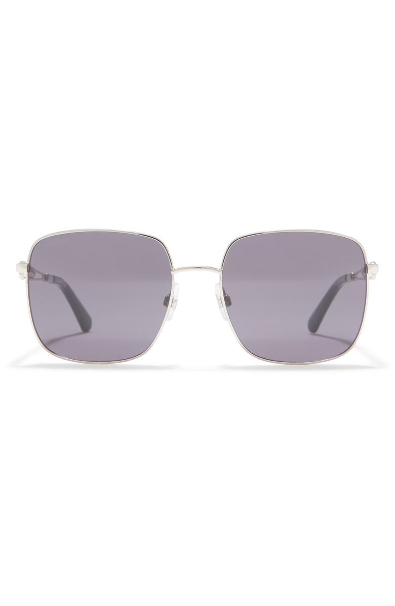 Swarovski 56mm Square Sunglasses, Main, color,