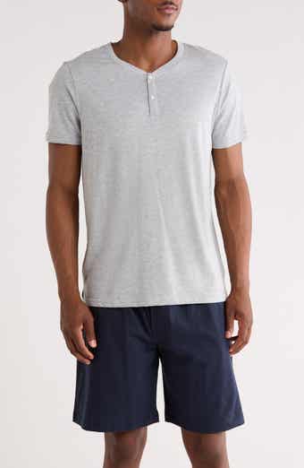 Daniel Buchler Lightweight Short Sleeve Sleep Henley