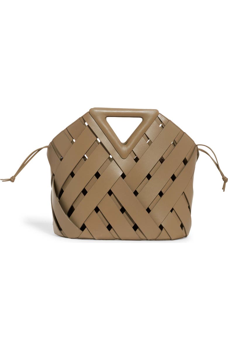 Bottega Veneta The Triangle Intrecciato Leather Tote, Alternate, color,