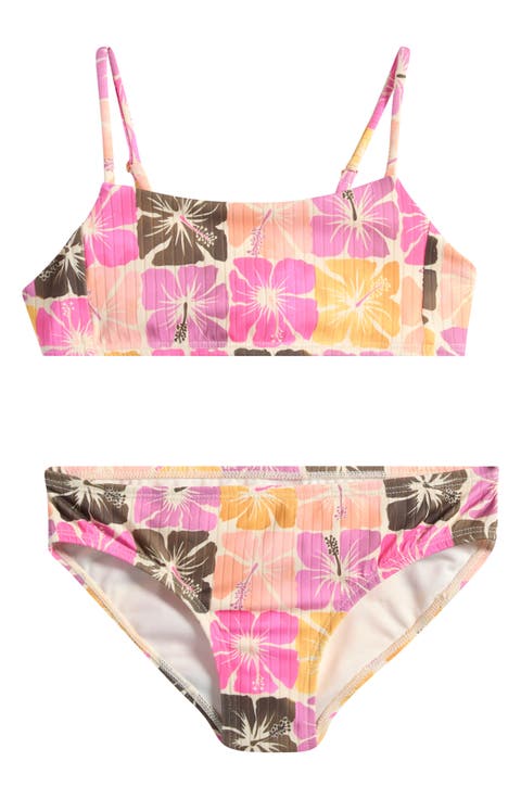 Kids' Peaches Tropical Two-Piece Swimsuit (Big Kid)