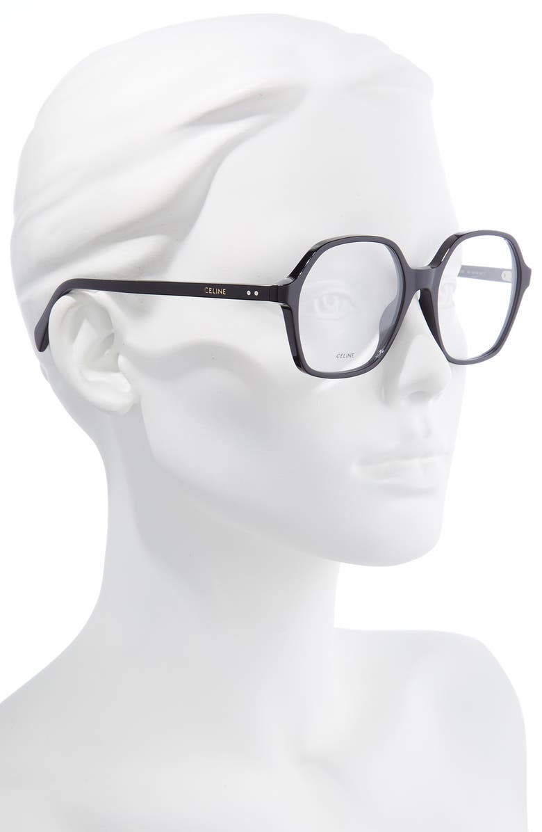 CELINE 54mm Round Optical Glasses, Alternate, color, 