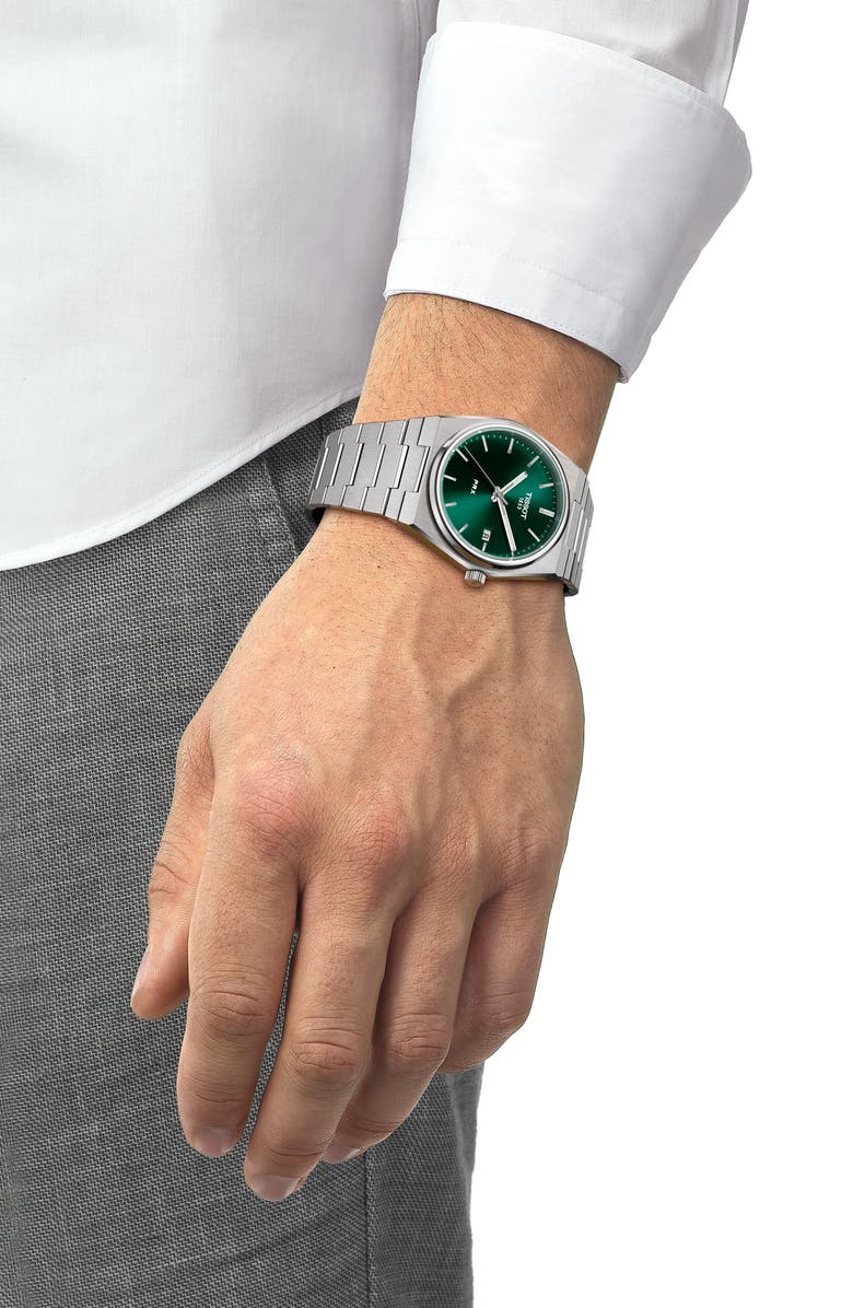 Tissot PRX Bracelet Watch, 40mm, Alternate, color, Grey