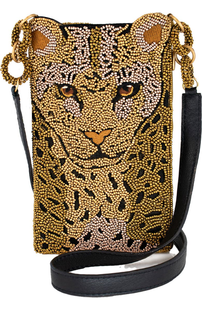 Mary Frances Accessories Gone Wild Crossbody Phone Bag, Main, color, Gold