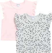 Splendid Kids' 2-Pack Ruffle Sleeve T-Shirts